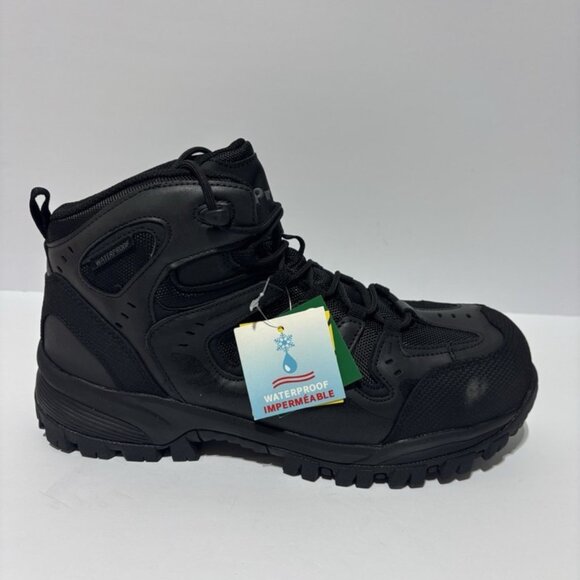 Propet Men’s Setry Black Waterproof Hiking Boots Size 10 X (3E)
